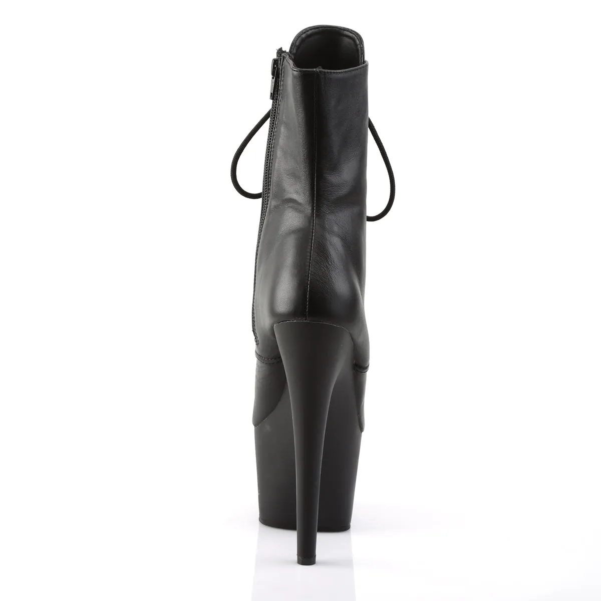 ADORE-1020 Pleaser Black Leather Sexy Platform Shoes (Pole Dancing Heels)