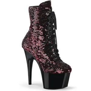 ADORE-1020SQ Pleaser Black/Red Sexy Platform Shoes (Pole Dancing Heels)