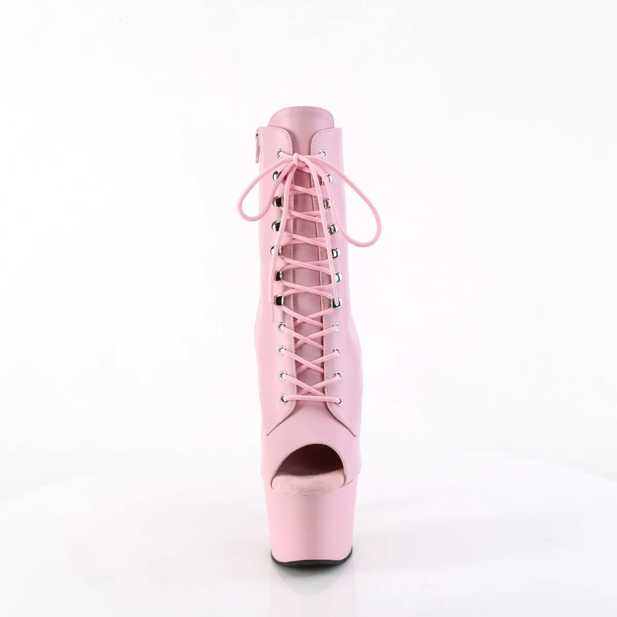 ADORE-1021 Pleaser Baby Pink Faux Leather Sexy Platform Shoes (Pole Dancing Heels)