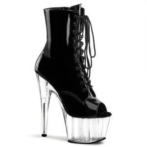 ADORE-1021 Pleaser Black Patent Sexy Platform Shoes (Pole Dancing Heels)