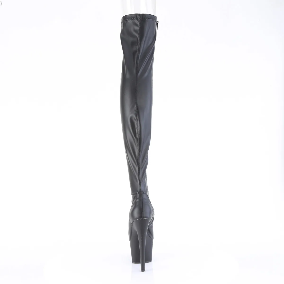 ADORE-3011 Pleaser Black Faux Leather Sexy Platform Shoes (Pole Dancing Heels)