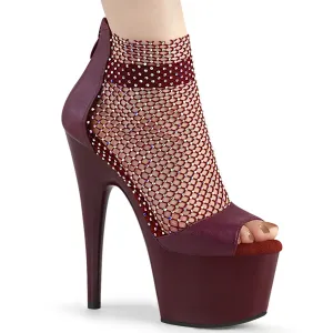ADORE-765RM Pleaser Burgundy Sexy Platform Shoes (Pole Dancing Heels)