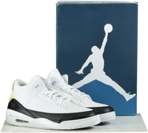Air Jordan DA3595 White/Black Retro 3 SP Trainers  UK 11.5  