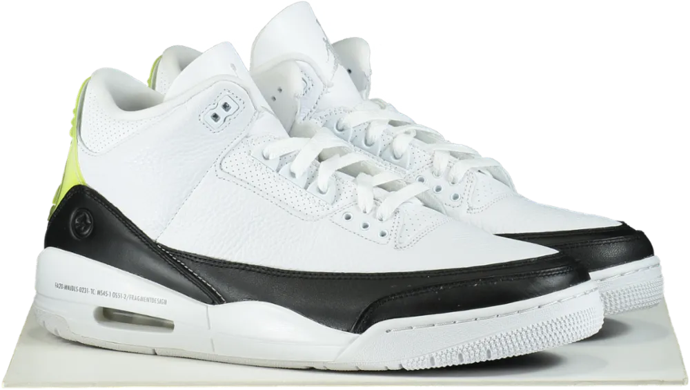 Air Jordan DA3595 White/Black Retro 3 SP Trainers  UK 11.5  