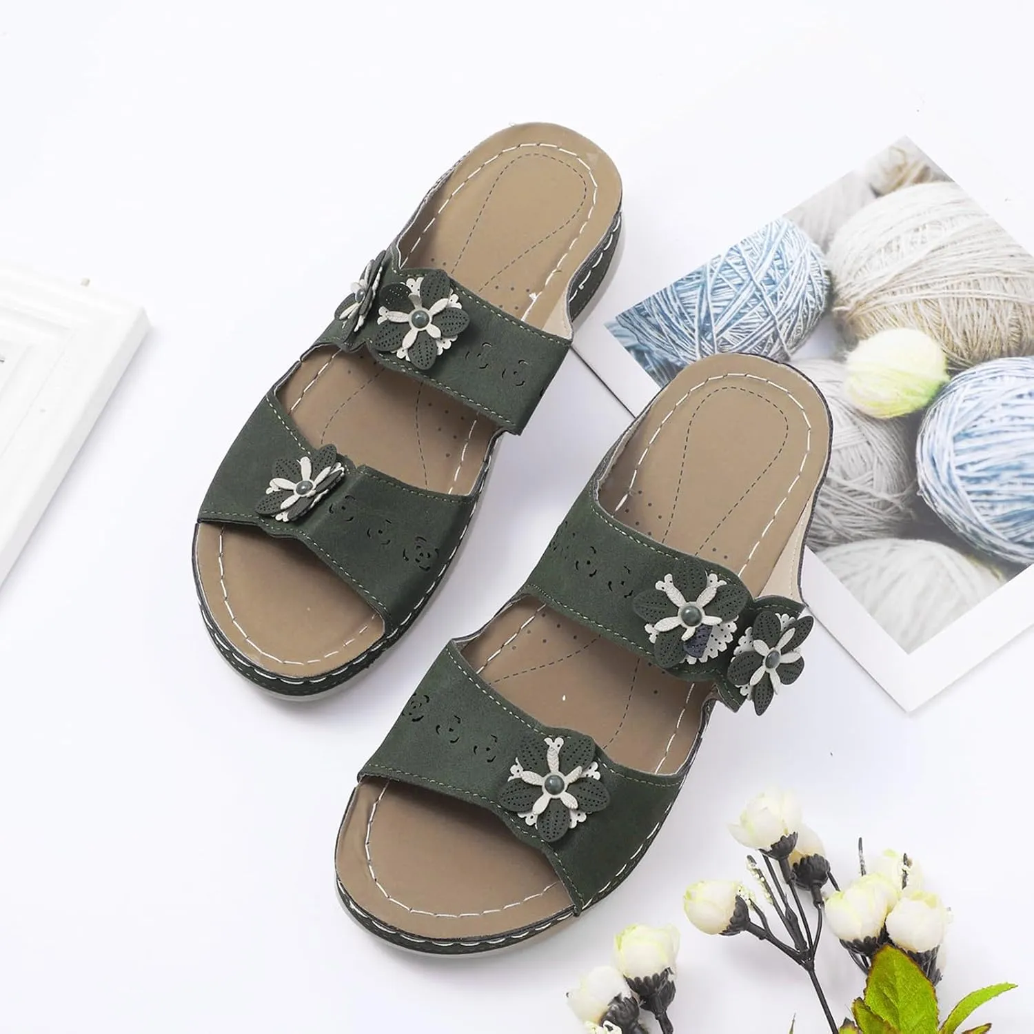Arch Support Orthopedic Sandals for Women Comfortable Walking Shoes Adjustable Straps Lightweight Summer Beach Casual Outdoor Plantar Fasciitis Recovery