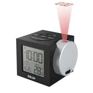 BALDR Projection Alarm Clock with 7 Colorful Backlit
