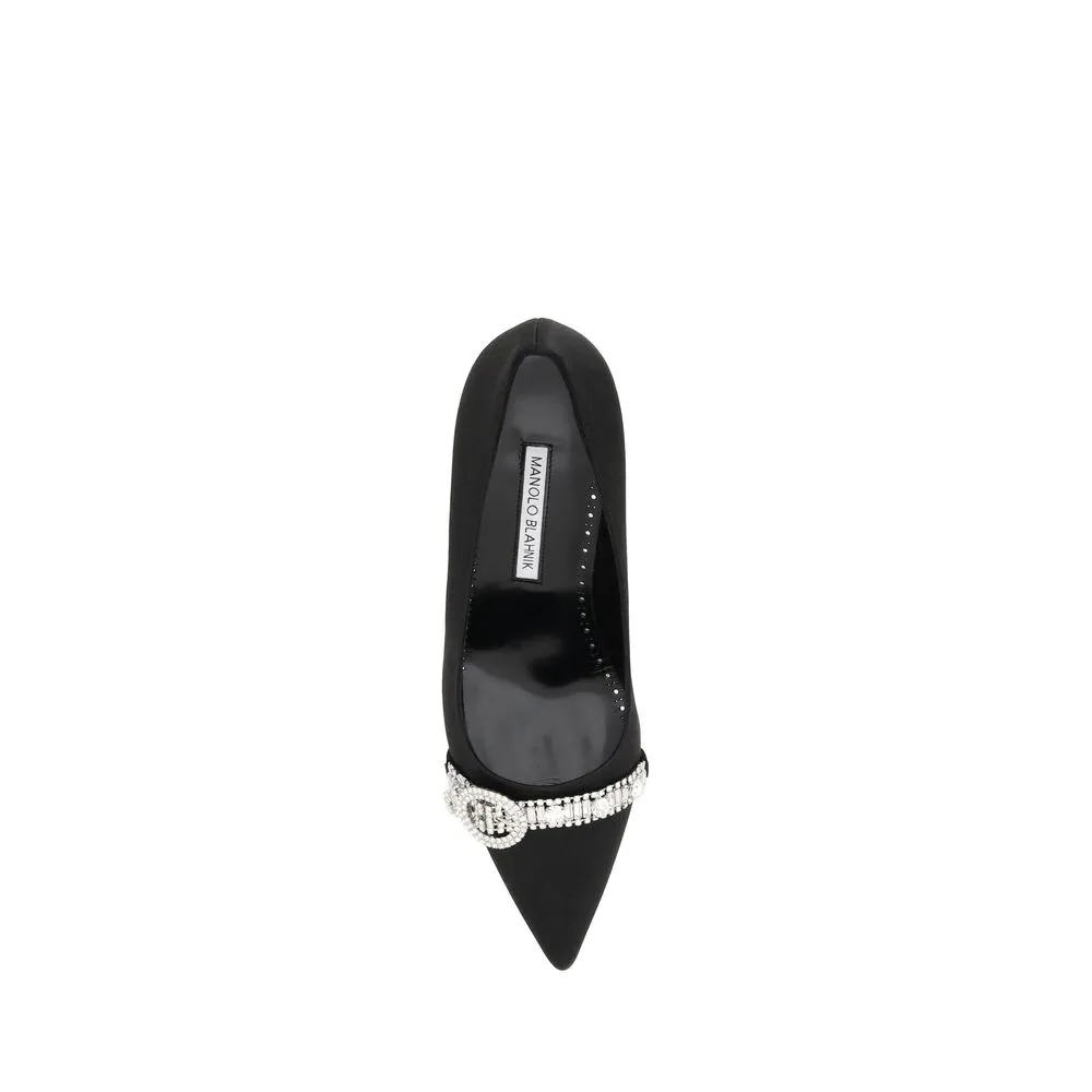 Black Asapump Satin Pumps