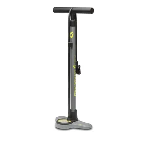 Blackburn Piston 2 Floor Pump - Grey & Hiviz yellow