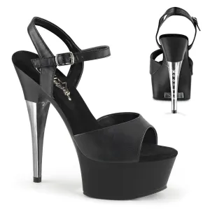CAPTIVA-609 Pleaser Black Faux Leather Sexy Platform Shoes (Pole Dancing Heels)