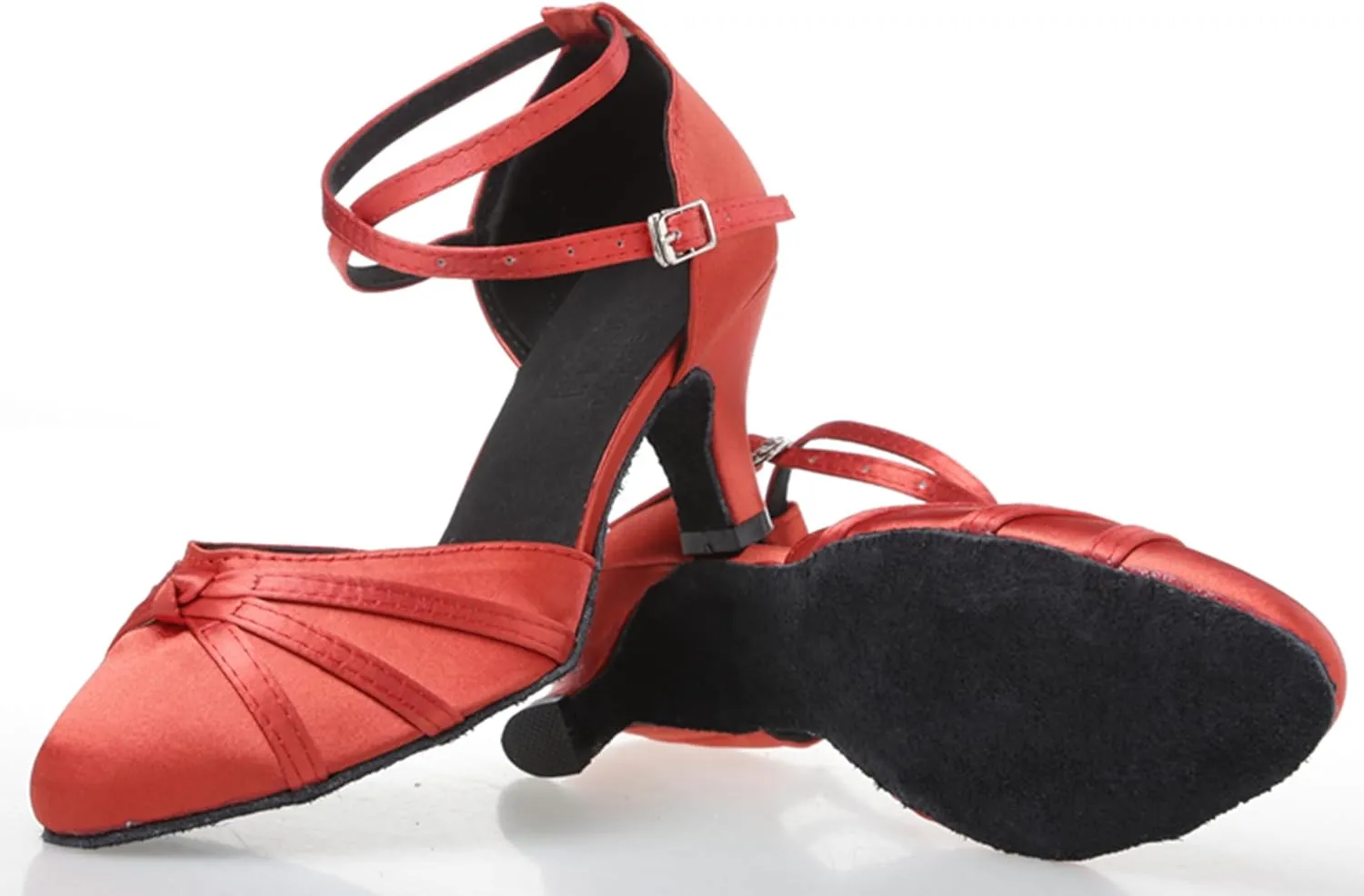 Dance Shoes for Women Closed Toe Latin Salsa Heels Wedding Party Pumps X2003