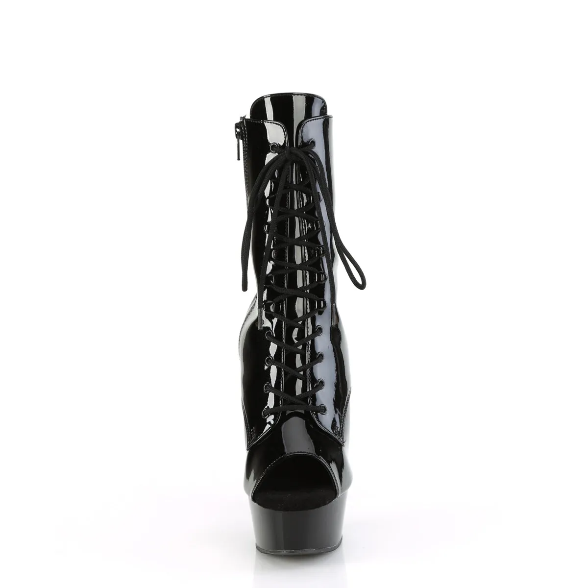 DELIGHT-1021 Pleaser Black Patent Sexy Platform Shoes (Pole Dancing Heels)