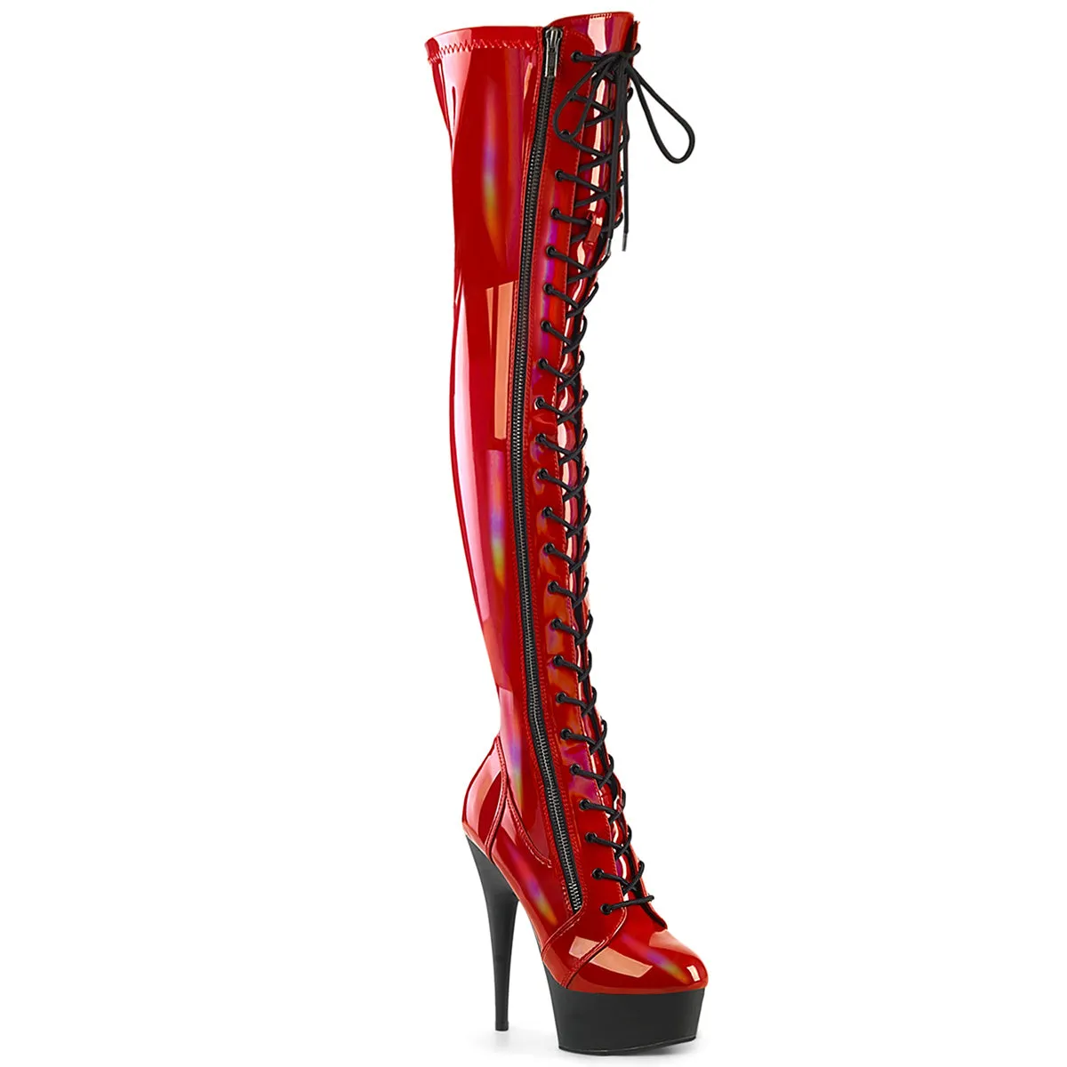DELIGHT-3029 Pleaser Red Sexy Platform Shoes (Pole Dancing Heels)