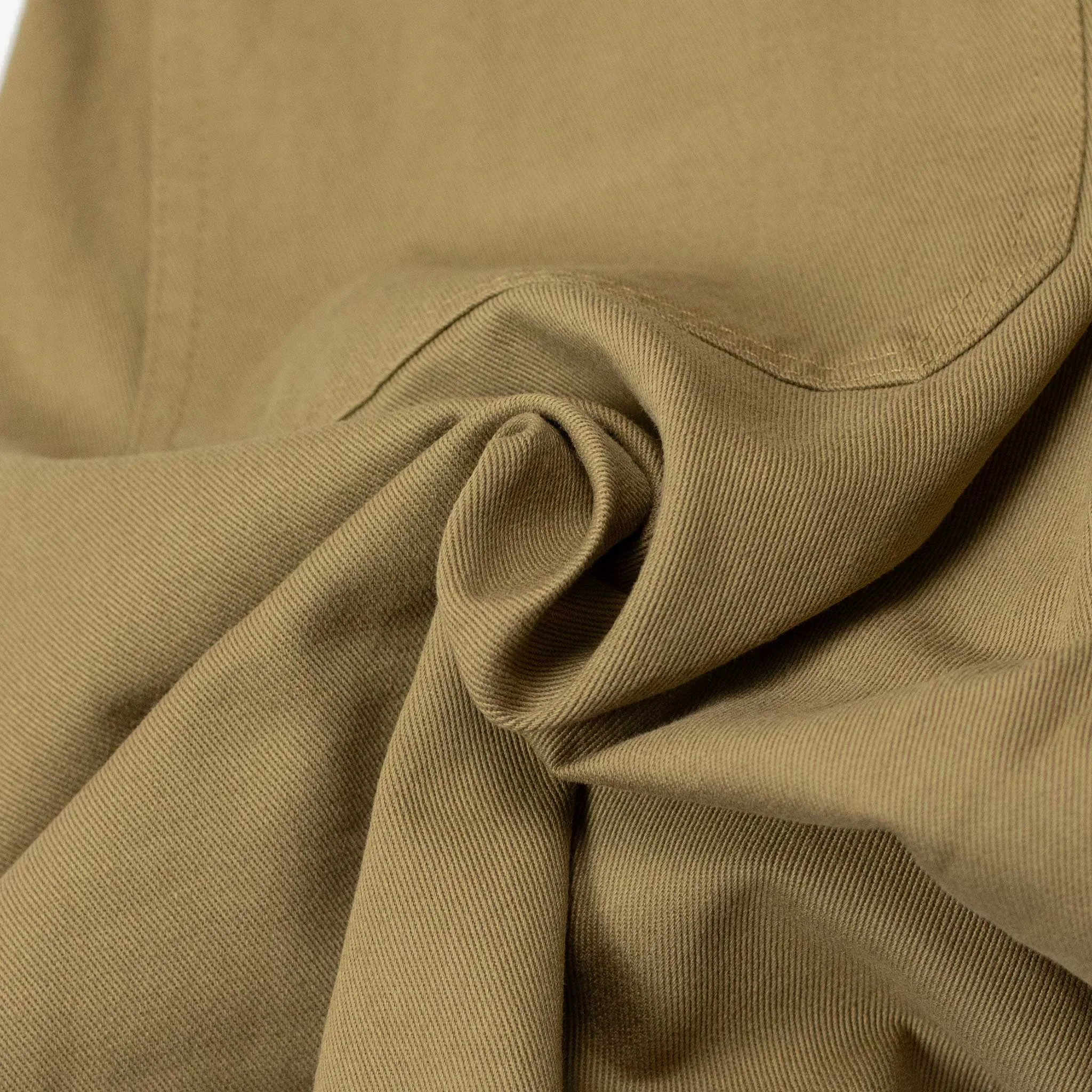 Drawstring Deck trousers in beige cotton twill