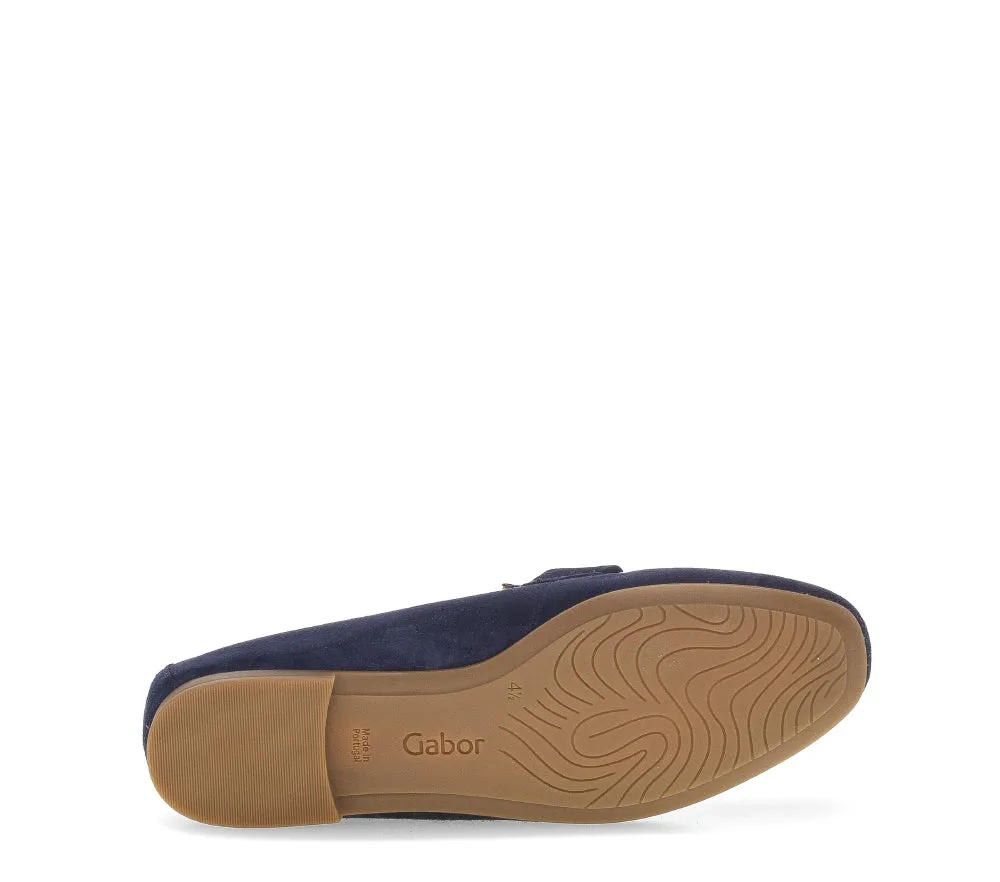 Gabor Navy Suede Loafer |6521136