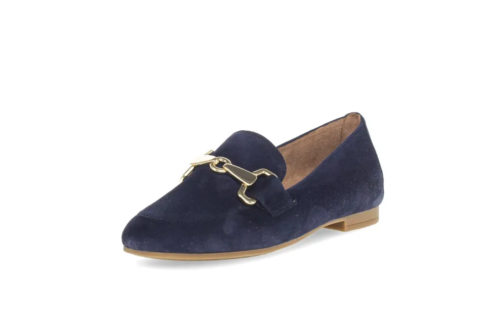 Gabor Navy Suede Loafer |6521136