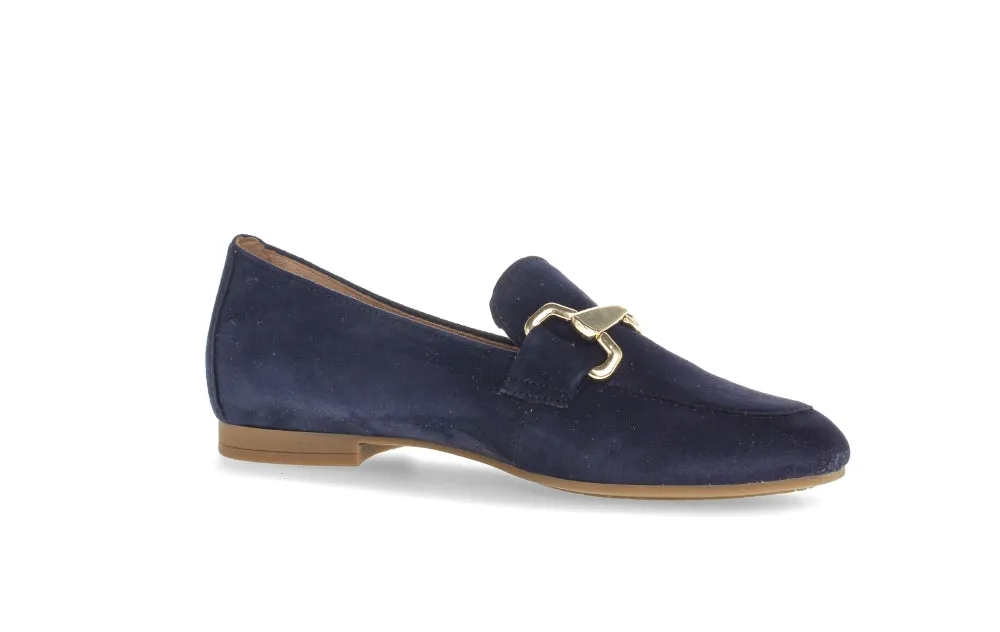Gabor Navy Suede Loafer |6521136