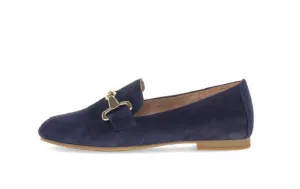 Gabor Navy Suede Loafer |6521136
