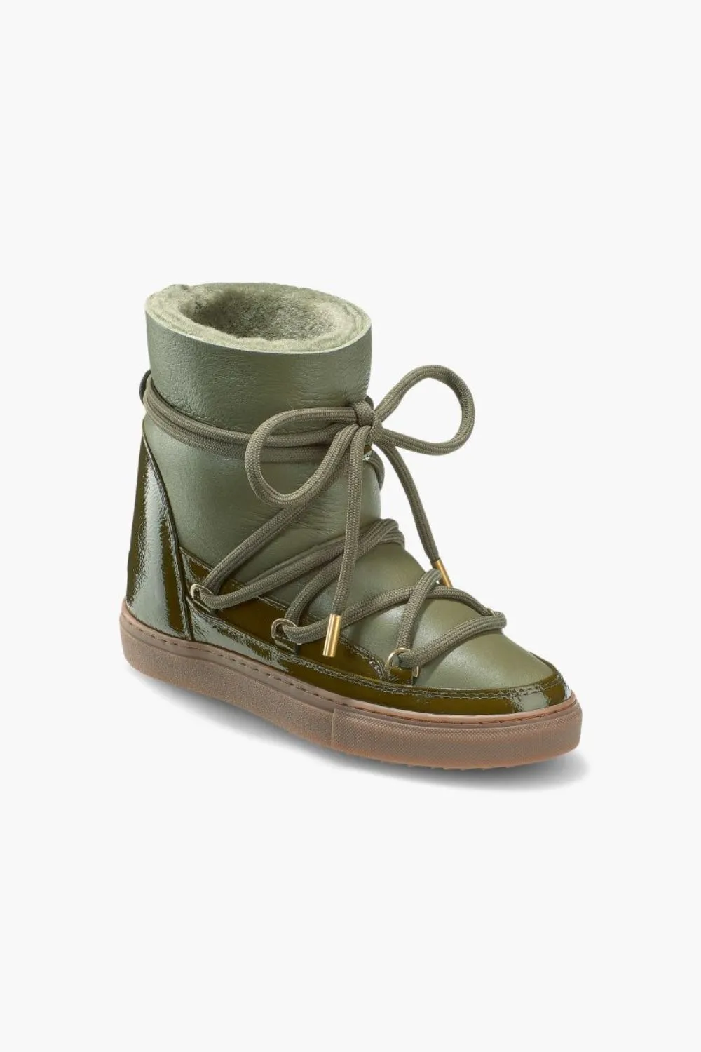 Gloss Wedge Sneakers