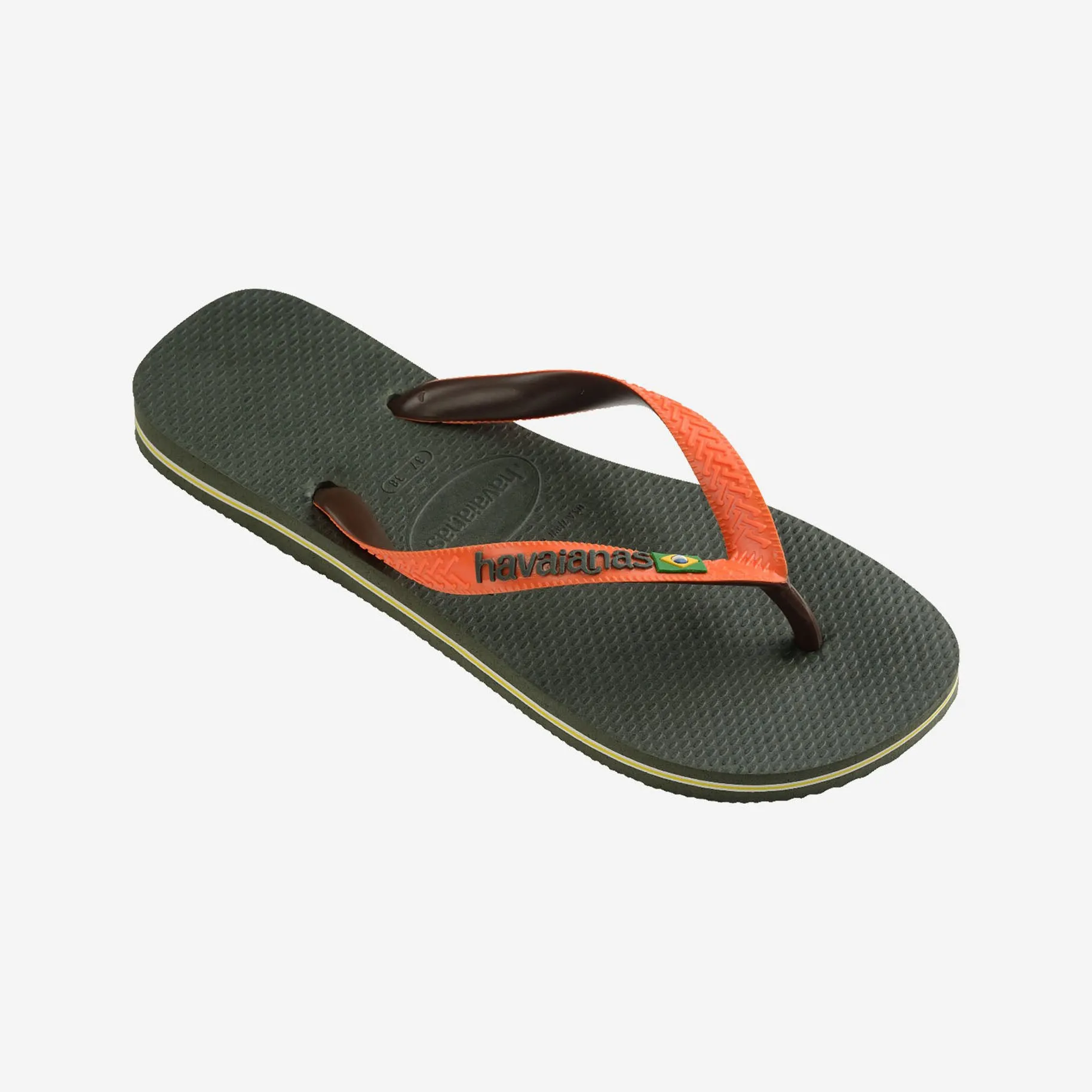 Havaianas - Brasil Mix - Olive Green Sunset Orange