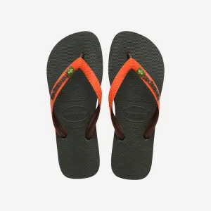 Havaianas - Brasil Mix - Olive Green Sunset Orange