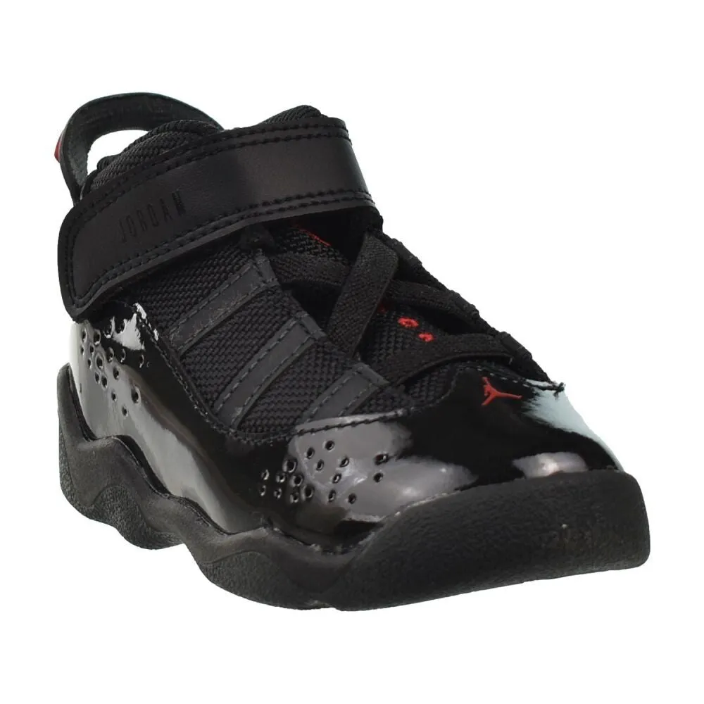 Jordan 6 Rings (TD) Toddlers' Shoes Black/Fire Red-Anthracite 323420-026