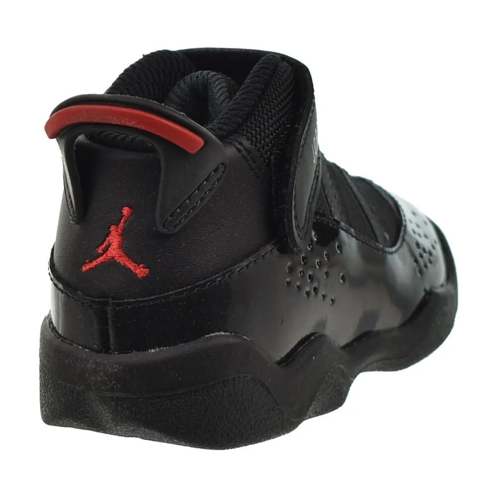 Jordan 6 Rings (TD) Toddlers' Shoes Black/Fire Red-Anthracite 323420-026
