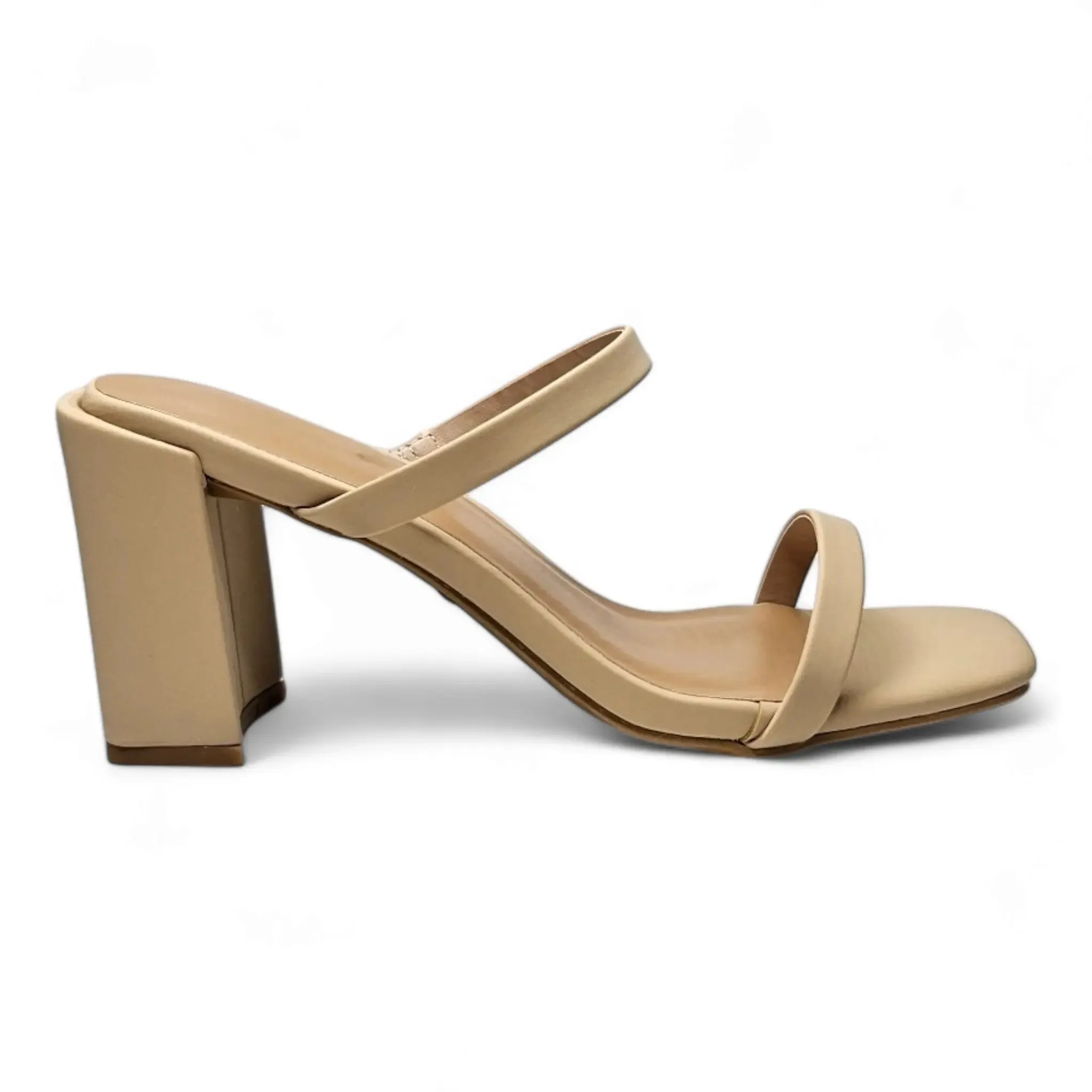 Kickback Classic Double Strap Block Heel