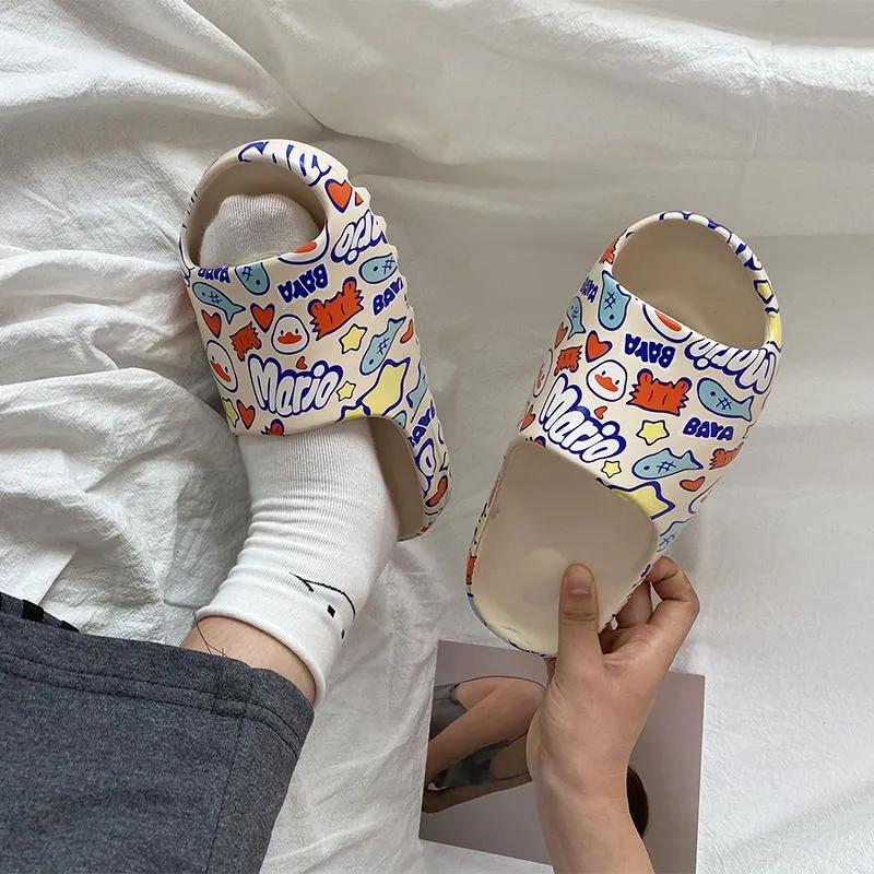 Men's Indoor House Slippers EVA Quality Print Shoes