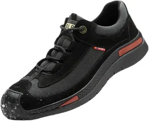 Mens Puncture-Proof Work Boots,Steel Toe Slip-Resistant Rubber Leather Safety Shoes, Breathable Motocross Protective Boots