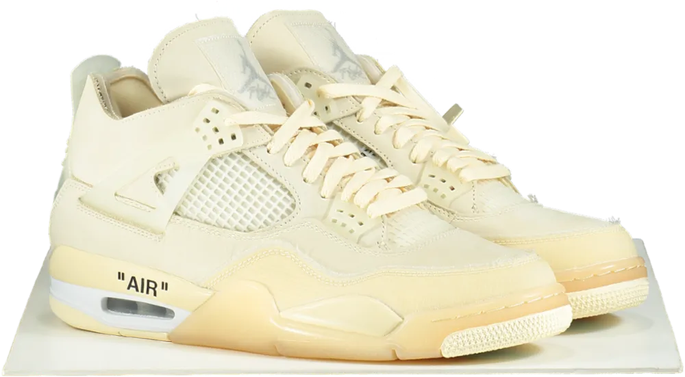 Nike CV9388 Off White Sail Air Jordan 4 Retro SP Trainers UK 9.5