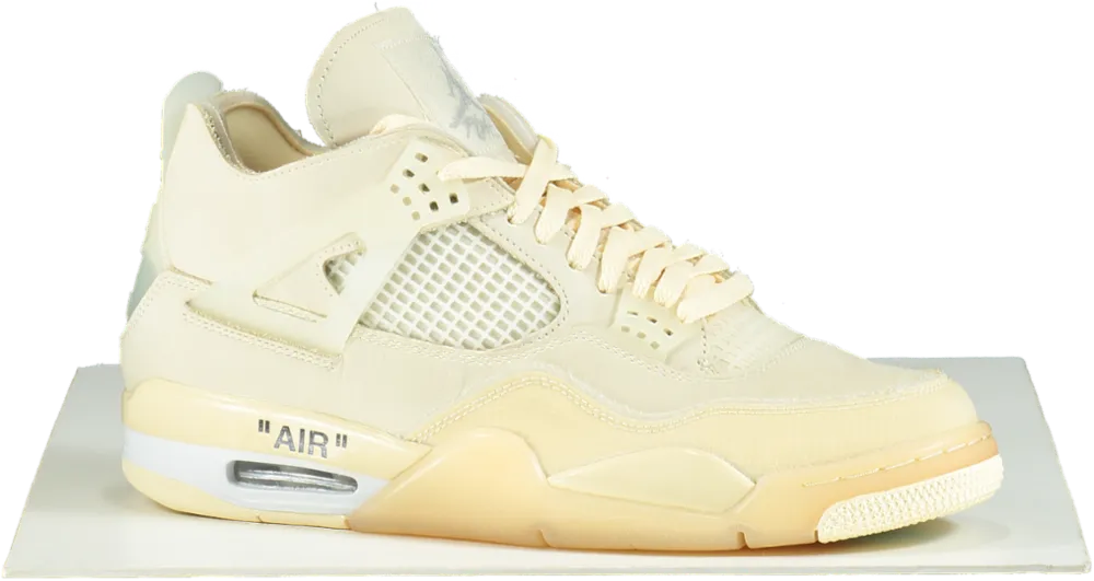 Nike CV9388 Off White Sail Air Jordan 4 Retro SP Trainers UK 9.5