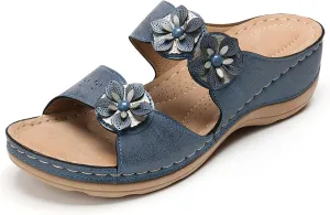 Orthopedic Flip Flops for Women with Arch Support Comfortable Walking Sandals Summer Beach Casual Lightweight Yoga Mat Cushion Recovery Plantar Fasciitis Relief