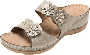Orthopedic Flip Flops for Women with Arch Support Comfortable Walking Sandals Summer Beach Casual Lightweight Yoga Mat Cushion Recovery Plantar Fasciitis Relief