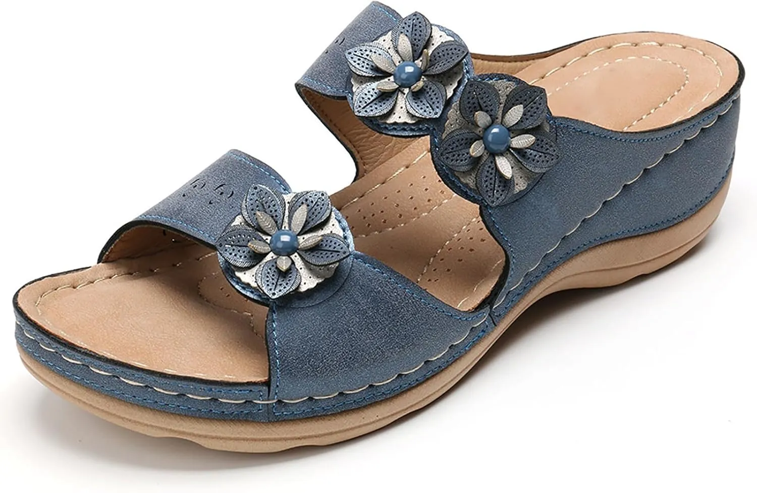 Orthopedic Flip Flops for Women with Arch Support Comfortable Walking Sandals Summer Beach Casual Lightweight Yoga Mat Cushion Recovery Plantar Fasciitis Relief