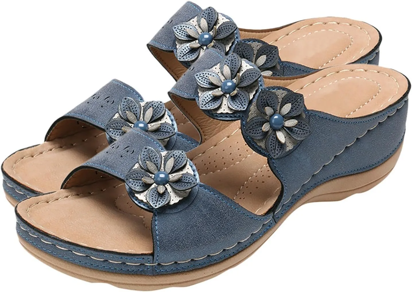 Orthopedic Flip Flops for Women with Arch Support Comfortable Walking Sandals Summer Beach Casual Lightweight Yoga Mat Cushion Recovery Plantar Fasciitis Relief