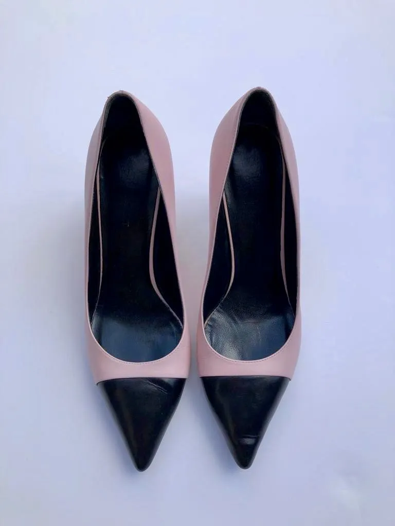 SAINT LAURENT Leather Heels Size 40
