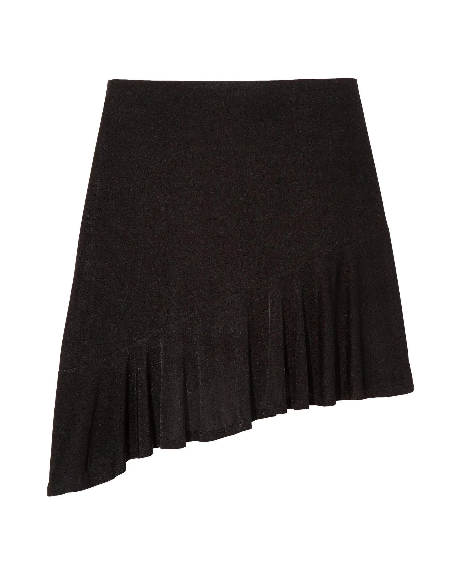 Selena Asymmetric Hem Skirt | Black