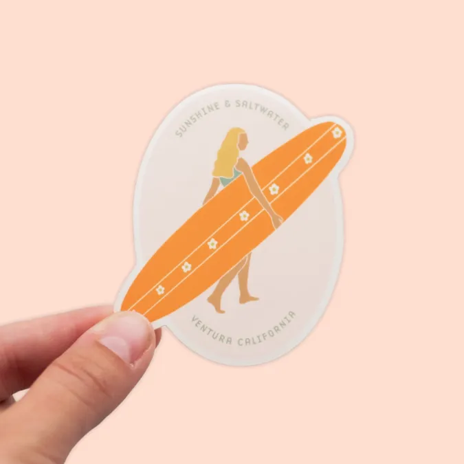 Sunshine and Saltwater Sticker