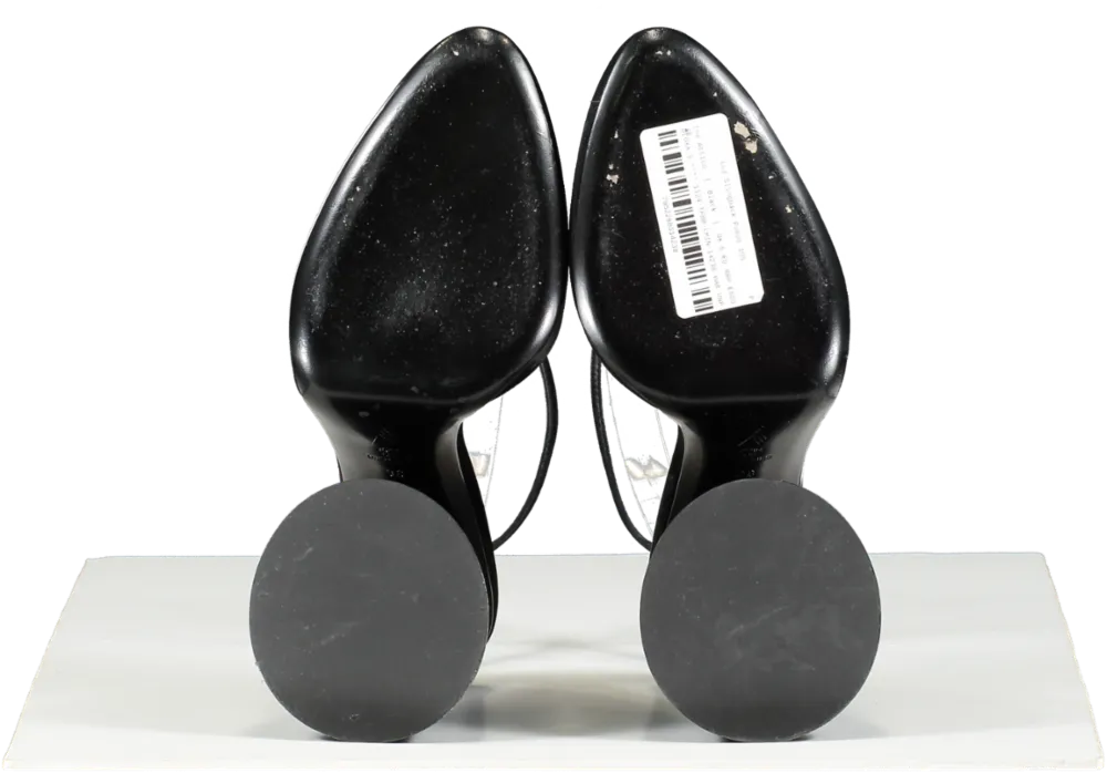 the Attico Black Luz Slingback Pumps 105 UK 5 EU 38 