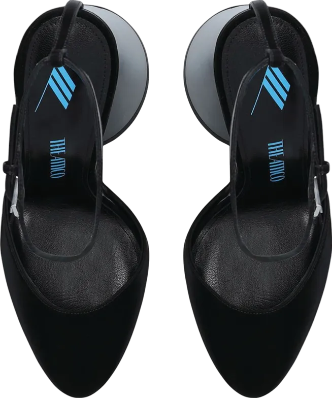 the Attico Black Luz Slingback Pumps 105 UK 5 EU 38 