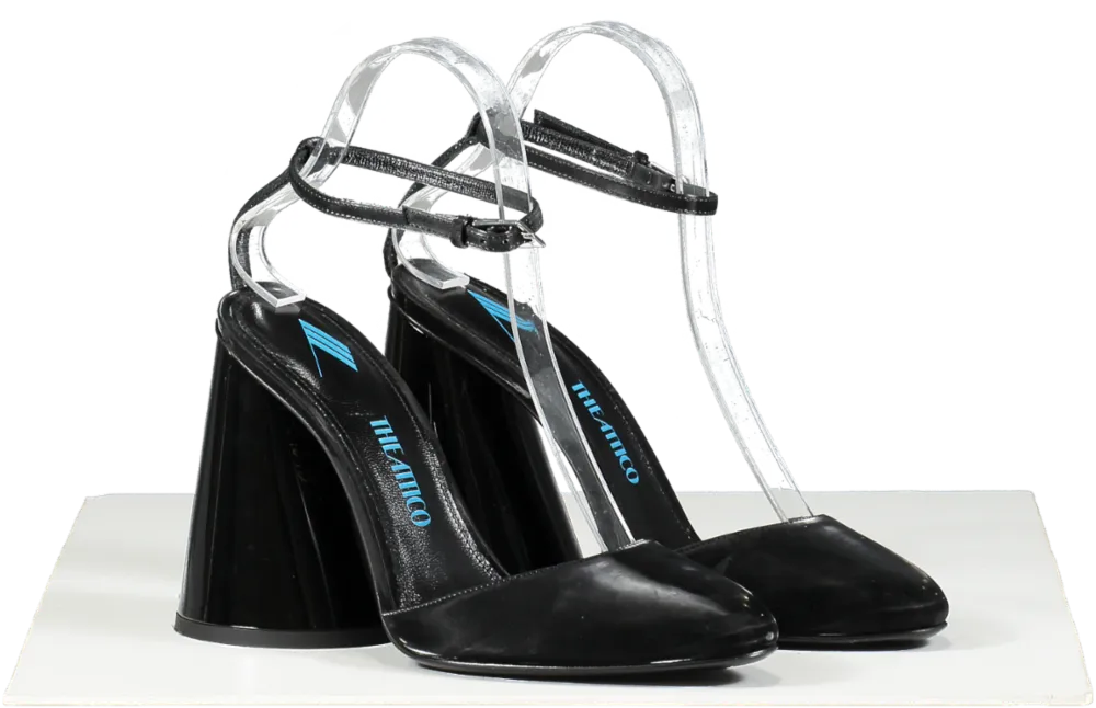 the Attico Black Luz Slingback Pumps 105 UK 5 EU 38 