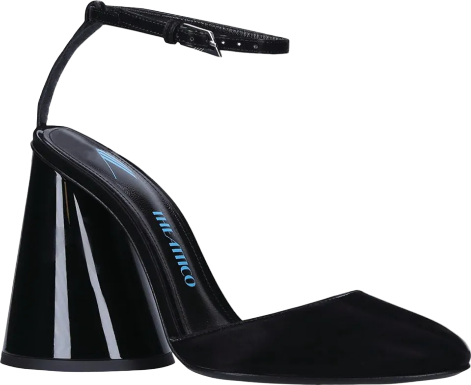 the Attico Black Luz Slingback Pumps 105 UK 5 EU 38 