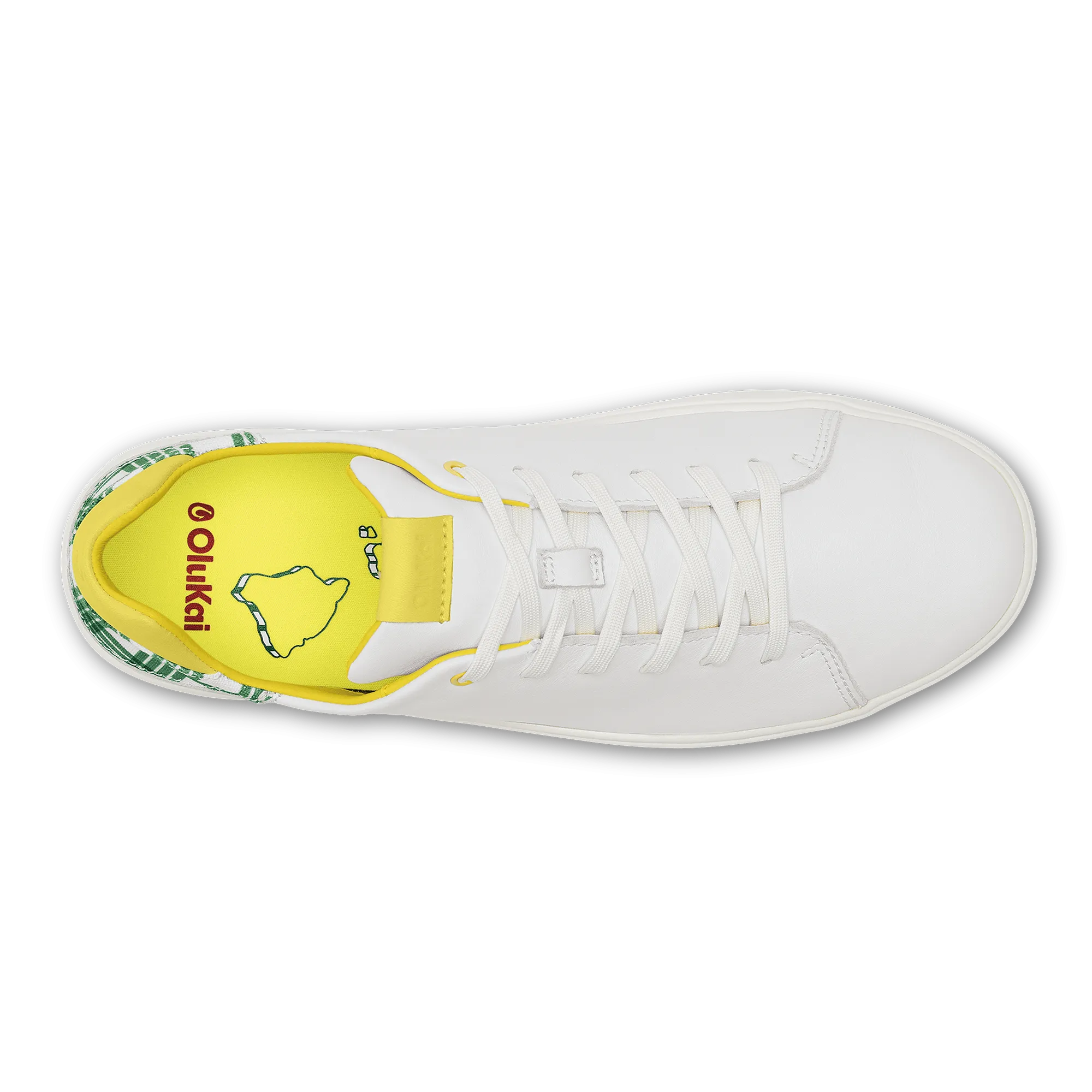 Waialae - Bright White / Medium Green