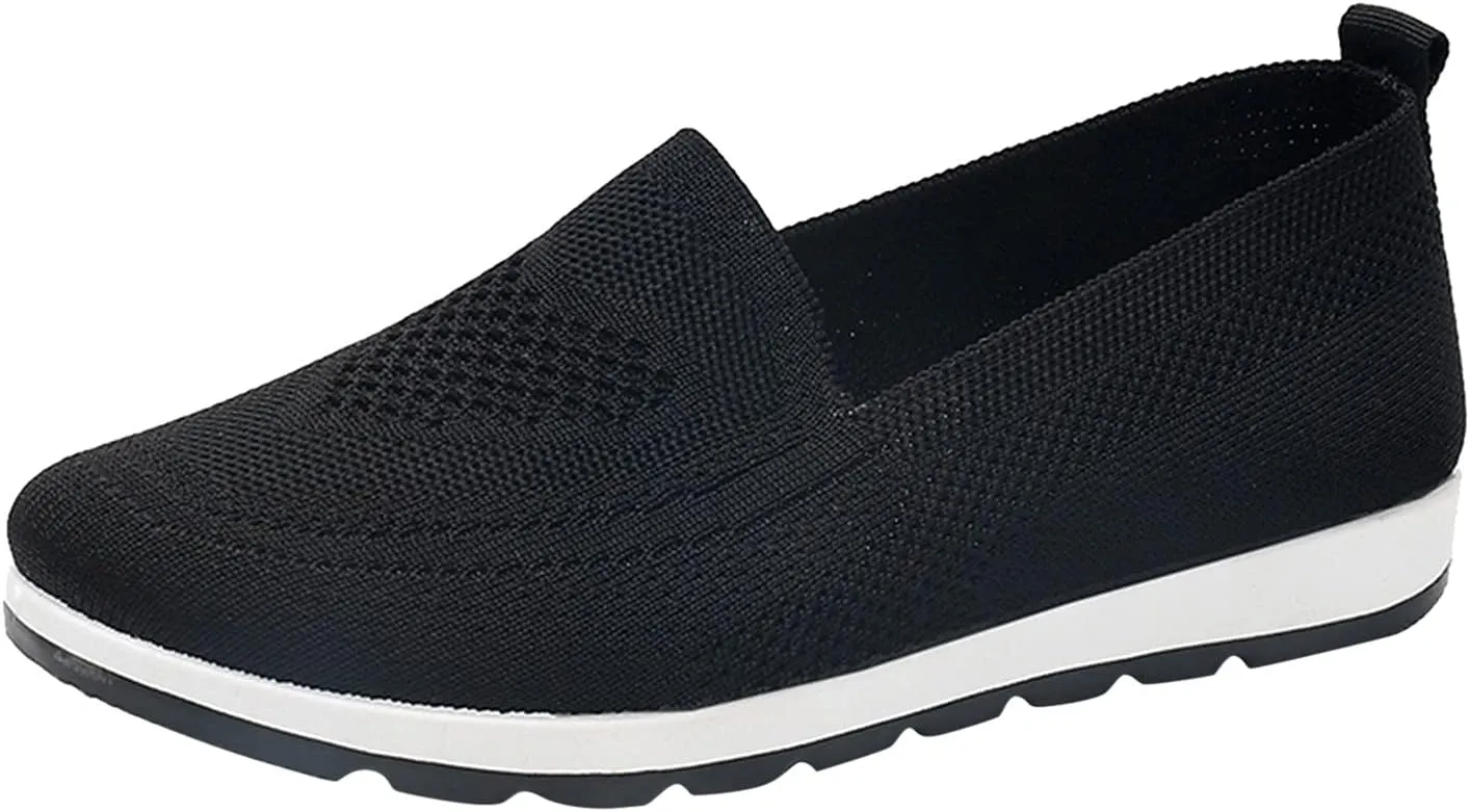 Wedge Sneakers for Women Trendy Mesh Walking Sneakers Breathable Tennis Shoes Casual Running Sandals Slip On Loafers