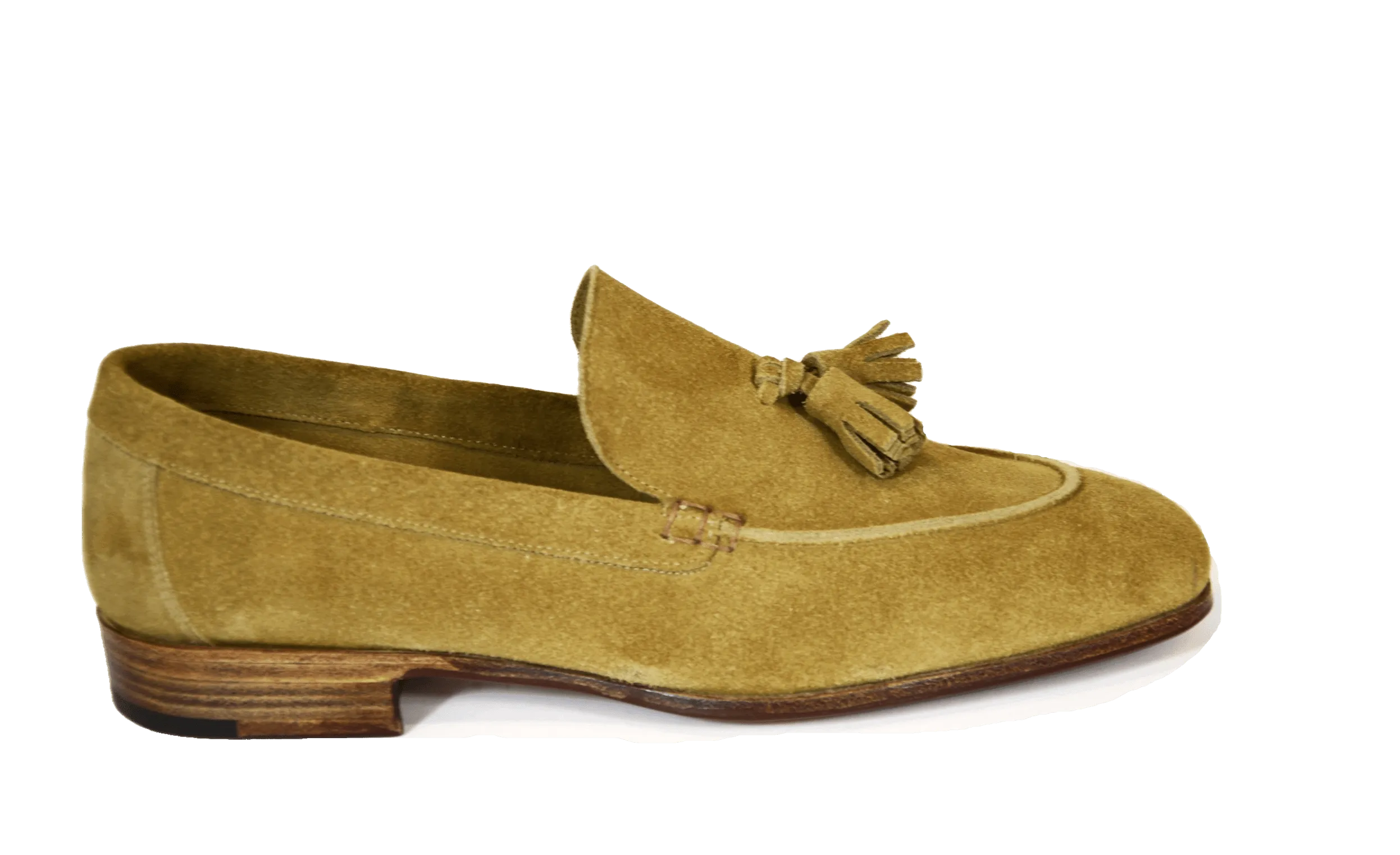 WOMAN LOFER UNLINED WITH TASSELS SUEDE LEATHER